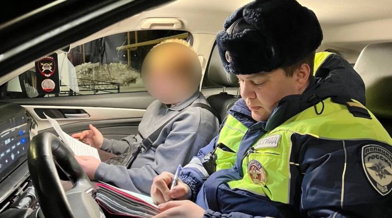 Несовершеннолетний за рулем